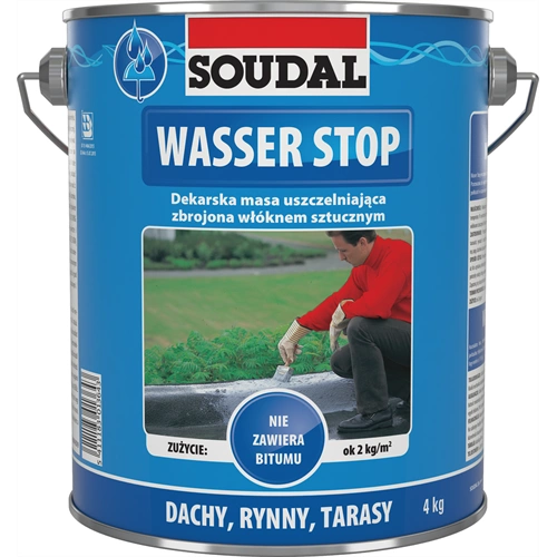 Soudal Wasser stop tetőjavító máz 4kg Soudal Wasser stop tetőjavító máz 4kg